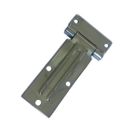 Side Door Strap Hinge Stainless Steel Polished W/holes