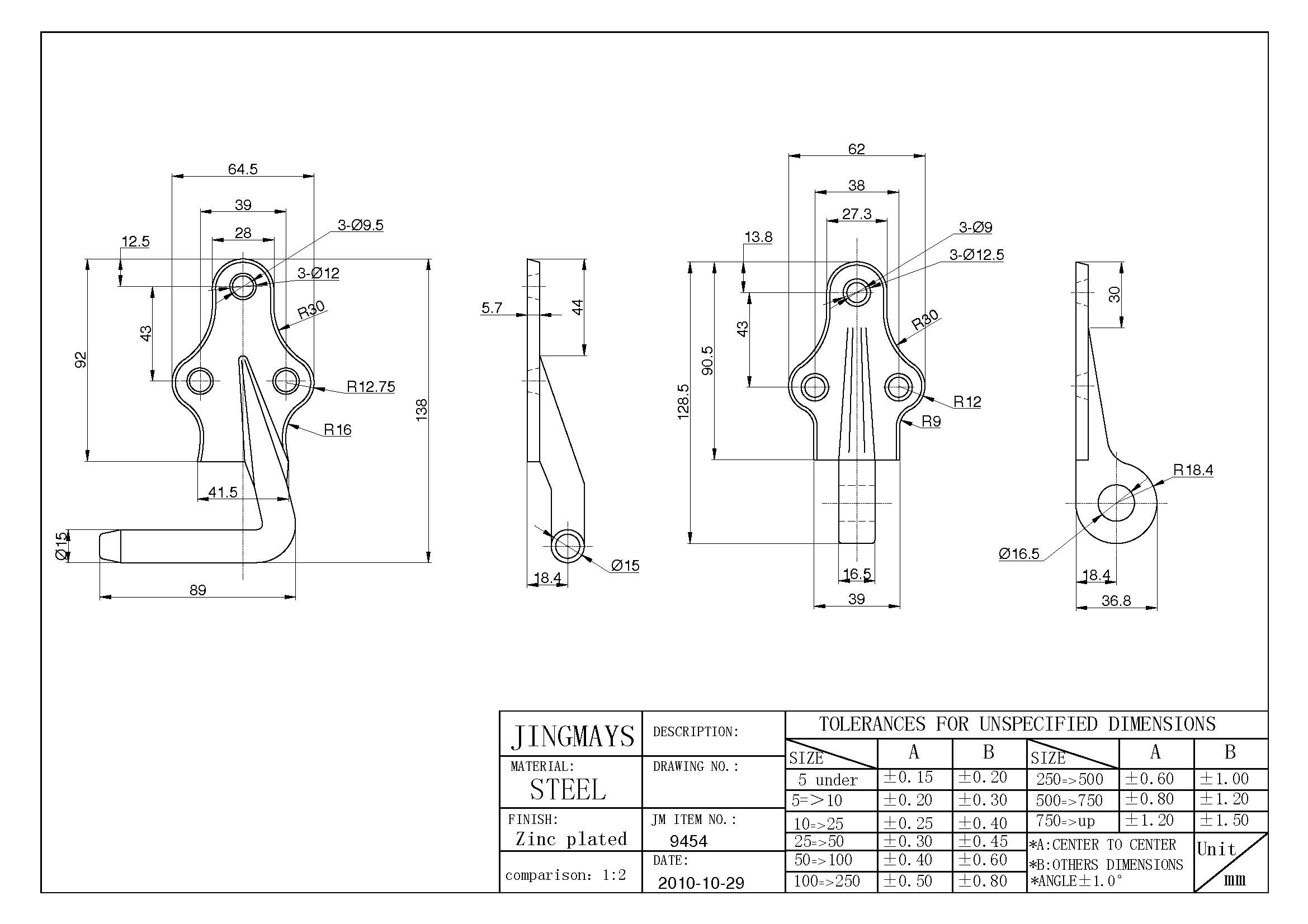 Steel Zinc Rack Fastener Hook And Eye